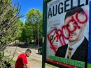 Vandalizzato il manifesto elettorale di Antonio Augelli: &quot;Fr...o&quot;