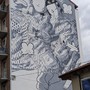 Barriera di Milano: concluso il nuovo murales di Millo in piazza Bottesini