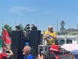 Manifestazione davanti al Grattacielo della Regione