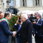 Il presidente della Repubblica Sergio Mattarella accolto da Stefano Lo Russo e Alberto Cirio