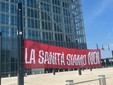 Manifestazione davanti al Grattacielo della Regione