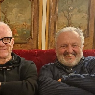 Malcolm McDowell con il direttore del TFF Steve Della Casa