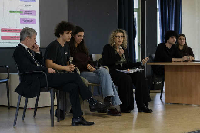 Un momento del confronto sul voto del referendum Un momento del confronto sul voto del referendum