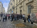 La protesta di alcuni borsisti Edisu davanti alla Regione