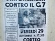 G7 a Venaria, anche gli anarchici in corteo venerdì 29: nuovi manifesti nella notte