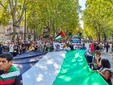 Manifestazione a favore della Palestina nel centro di Torino