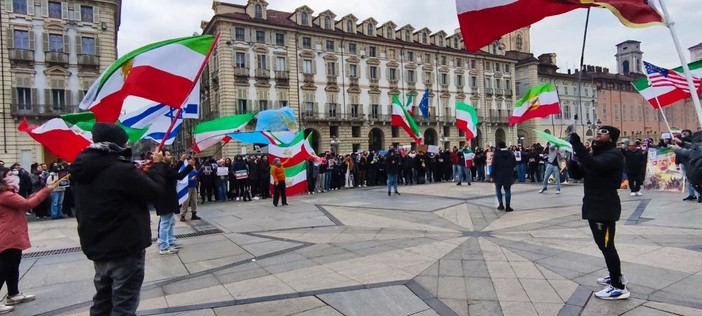 Foto d'archivio di una manifestazione contro il regime di Teheran