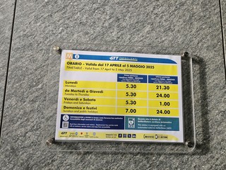 Novità di orario per la metropolitana di Torino