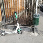 Foto d'archivio di un monopattino elettrico