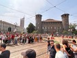 Manifestazione Pro Pal nel centro di Torino