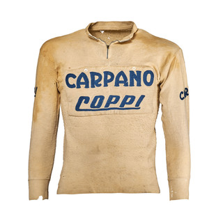 Una maglia storica del campionissimo di ciclismo Fausto Coppi