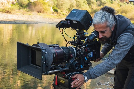 Matteo Fresi sul set de &quot;Il Muto di Gallura&quot;