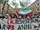 In tremila marciano per la Palestina: urla dei manifestanti davanti al Comune [FOTO]