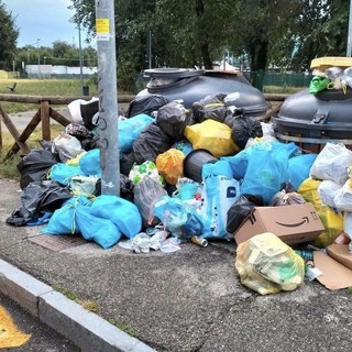 Rifiuti abbandonati a Moncalieri (foto d'archivio)