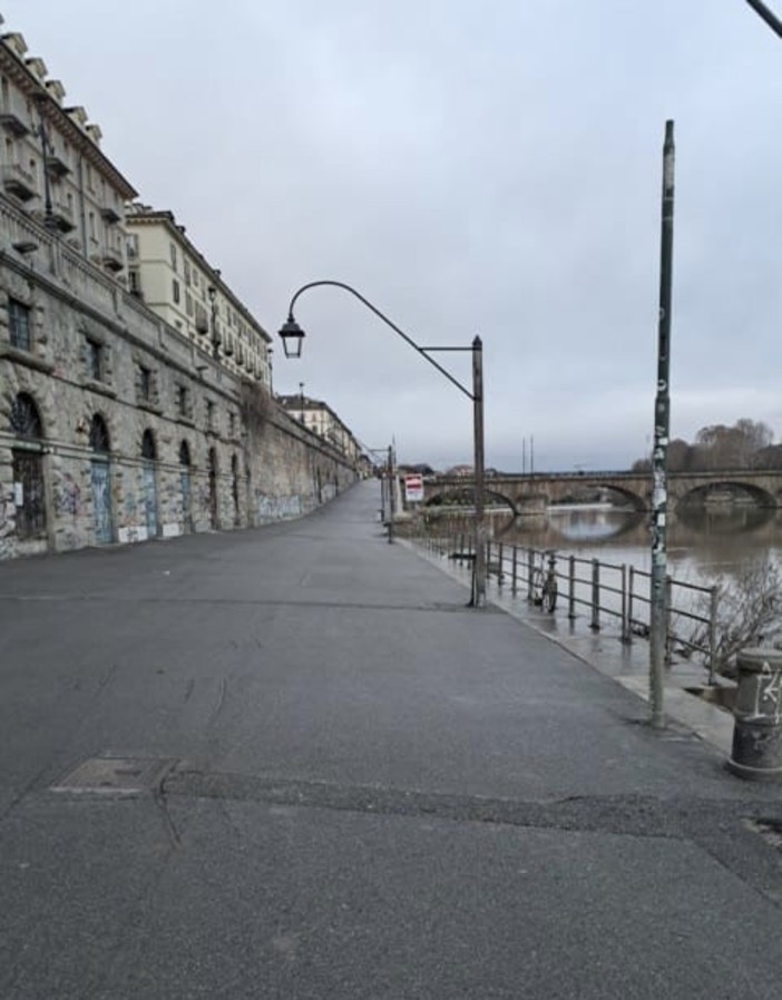 Immagine di archivio dei Murazzi di Torino