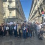 I giornalisti torinesi in piazza per il rinnovo del contratto
