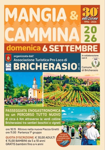 Mangia & Cammina, a Bricherasio un’edizione tutta nuova nel fresco dei boschi e su antichi sentieri Mangia & Cammina, a Bricherasio un’edizione tutta nuova nel fresco dei boschi e su antichi sentieri
