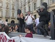 Manifestazione contro il carovita in piazza Castello