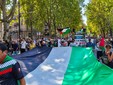 Manifestazione a favore della Palestina nel centro di Torino