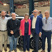 I rappresentanti sindacali alla presentazione della 500 ibrida