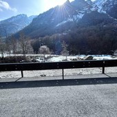 A Groscavallo allargato e protetto con nuove barriere un tratto della Provinciale 33