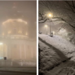Neve a Superga e alla Maddalena nella notte di Natale