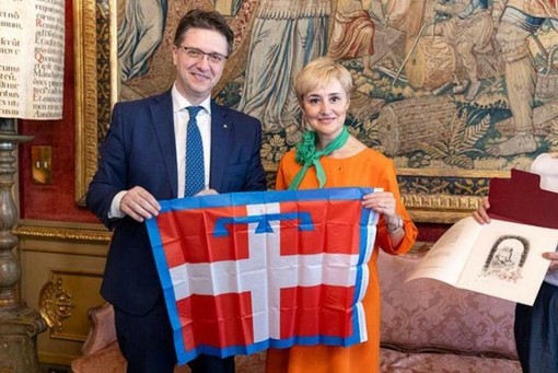 Il presidente Davide Nicco e Simona Rodano