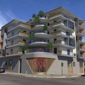 Il rendering del futuro edificio residenziale di corso Rosselli