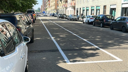 Nuovi parcheggi lungo via Giordano Bruno