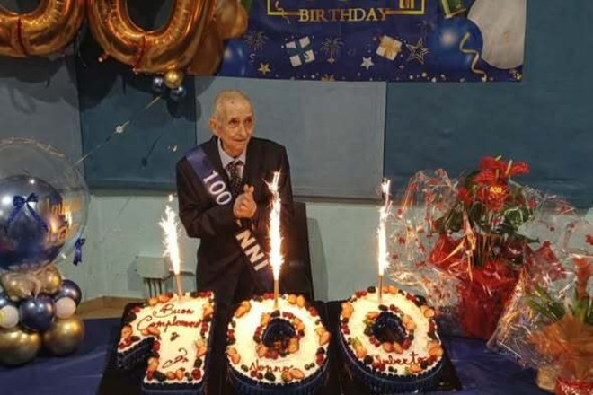 A Nichelino grande festa per celebrare i 100 anni di nonno Umberto