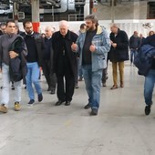 Nosiglia durante la visita allo stabilimento Embraco di Riva di Chieri