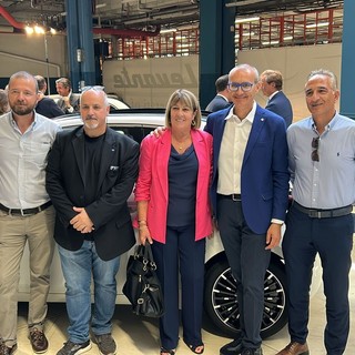 I rappresentanti sindacali alla presentazione della 500 ibrida