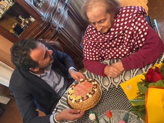 Paolina e il sindaco Montagna Paolina e il sindaco Montagna