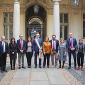 La giunta Lo Russo il giorno del suo insediamento, il 27 ottobre 2021