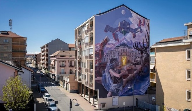 Murales a Nichelino, sindaco e giunta nel mirino degli haters