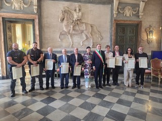 La premiazione in Sala Rossa La premiazione in Sala Rossa