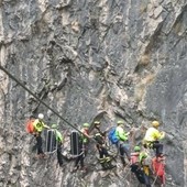 Si fa male lungo la via ferrata dell'Orrido di Foresto: salvata dal Soccorso Alpino