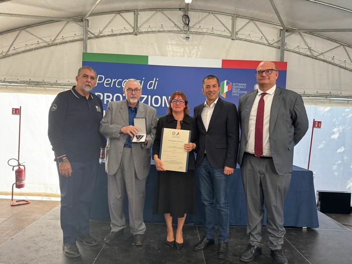 Un momento della premiazione