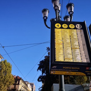 Nuovi monitor con l'orario di arrivo di autobus e tram in arrivo alle fermate Gtt