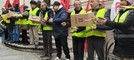 Protesta dei lavoratori Postalcoop