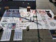 Attivisti Pro Pal in piazza Castello