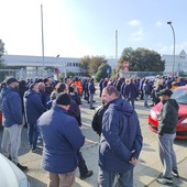 protesta lavoratori Lear di Grugliasco