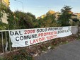 Protesta nella zona del trincerone Protesta nella zona del trincerone