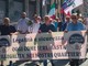 Una immagine della protesta di FdI in corso Regina Margherita Una immagine della protesta di FdI in corso Regina Margherita