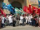Protesta dei sindacati davanti alla sede di Federfarma