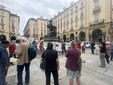 Protesta degli ambientalisti davanti al Comune di Torino