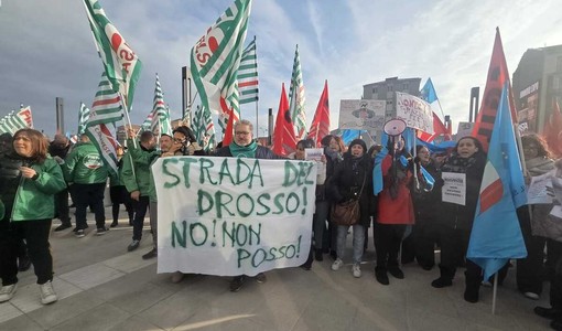 Una protesta dei lavoratori Konecta Una protesta dei lavoratori Konecta