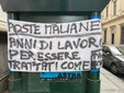 Protesta dei lavoratori Postalcoop