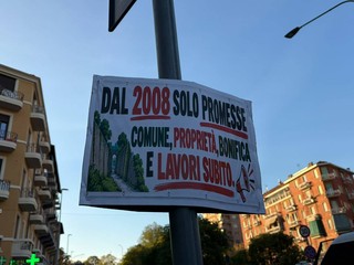 Protesta nella zona del trincerone