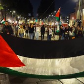 Manifestazione a favore di Gaza e della Palestina